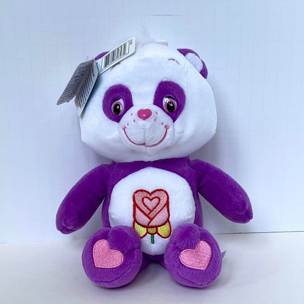 Care Bears  Collector’s Edition Polite Panda 2005 Series 4 - #5  Purple 10” NWT